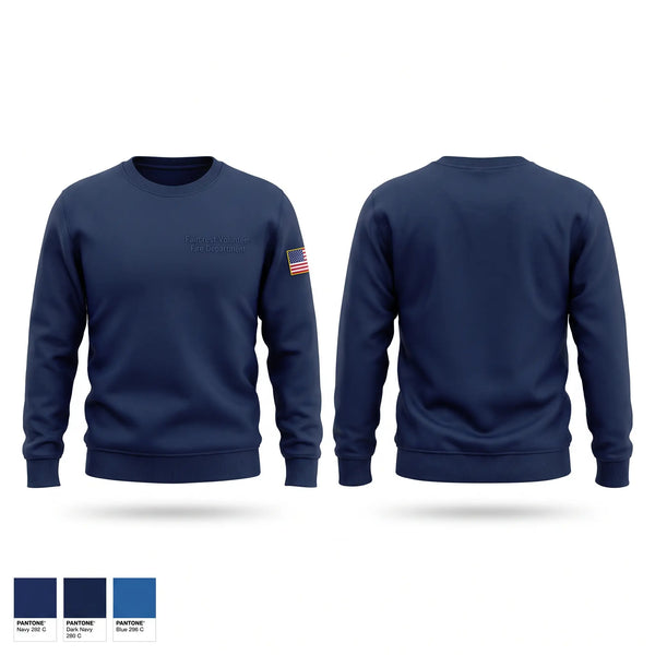 Crew Neck Sweatshirt, Faircrest Volunteer Fire Department, Fire Department, Teamtime, Team time, sublimation, custom sports apparel, team uniforms, spirit wear, spiritwear, sports uniforms, custom shirts, team store, custom team store, fundraiser sports, apparel fundraiser