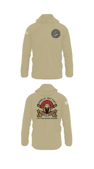 Windbreaker, Charlie Battery 2-114th FA, , Teamtime, Team time, sublimation, custom sports apparel, team uniforms, spirit wear, spiritwear, sports uniforms, custom shirts, team store, custom team store, fundraiser sports, apparel fundraiser