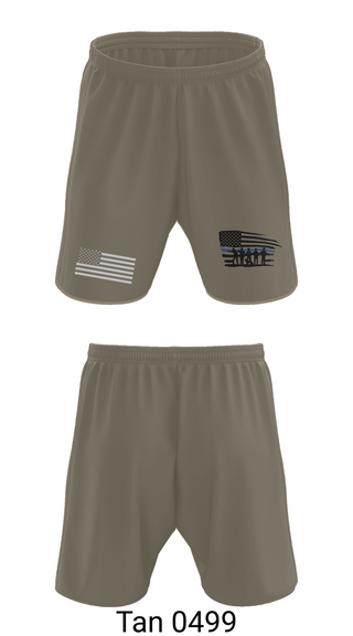 Athletic Shorts With Pockets, McBee Police Department, , Teamtime, Team time, sublimation, custom sports apparel, team uniforms, spirit wear, spiritwear, sports uniforms, custom shirts, team store, custom team store, fundraiser sports, apparel fundraiser