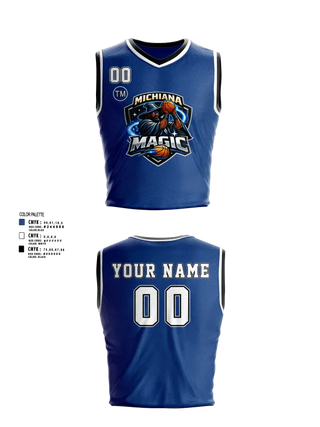 Mens Basketball Jersey, Michiana Magic, Men's Basketball, Teamtime, Team time, sublimation, custom sports apparel, team uniforms, spirit wear, spiritwear, sports uniforms, custom shirts, team store, custom team store, fundraiser sports, apparel fundraiser