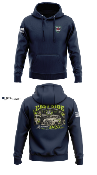 Hoodie, East Side Fire Department (Belleville), Fire Department, Teamtime, Team time, sublimation, custom sports apparel, team uniforms, spirit wear, spiritwear, sports uniforms, custom shirts, team store, custom team store, fundraiser sports, apparel fundraiser