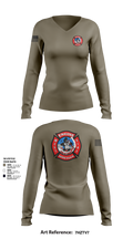 Station 19 Women's Long Sleeve V-neck Shirt - 104