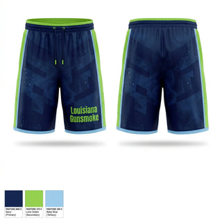 Athletic Shorts With Pockets, Louisiana Gunsmoke, Softball, Teamtime, Team time, sublimation, custom sports apparel, team uniforms, spirit wear, spiritwear, sports uniforms, custom shirts, team store, custom team store, fundraiser sports, apparel fundraiser
