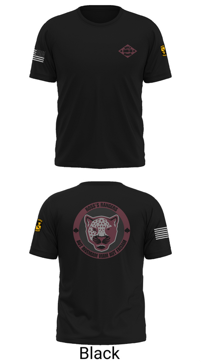 Ross Rangers 12757197 Short Sleeve Performance Shirt - 36