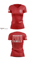 WFD Family 17999060 Women's Short Sleeve V-neck Shirt - 4