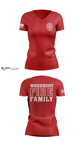 Womens Short Sleeve Vneck Shirt, WFD Family, Fire Department, Teamtime, Team time, sublimation, custom sports apparel, team uniforms, spirit wear, spiritwear, sports uniforms, custom shirts, team store, custom team store, fundraiser sports, apparel fundraiser