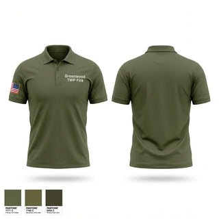 Short Sleeve Performance Polo, Greenwood TWP Fire, Fire Department, Teamtime, Team time, sublimation, custom sports apparel, team uniforms, spirit wear, spiritwear, sports uniforms, custom shirts, team store, custom team store, fundraiser sports, apparel fundraiser