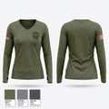 Providence Police BCI Women's Long Sleeve V-neck Shirt - 1