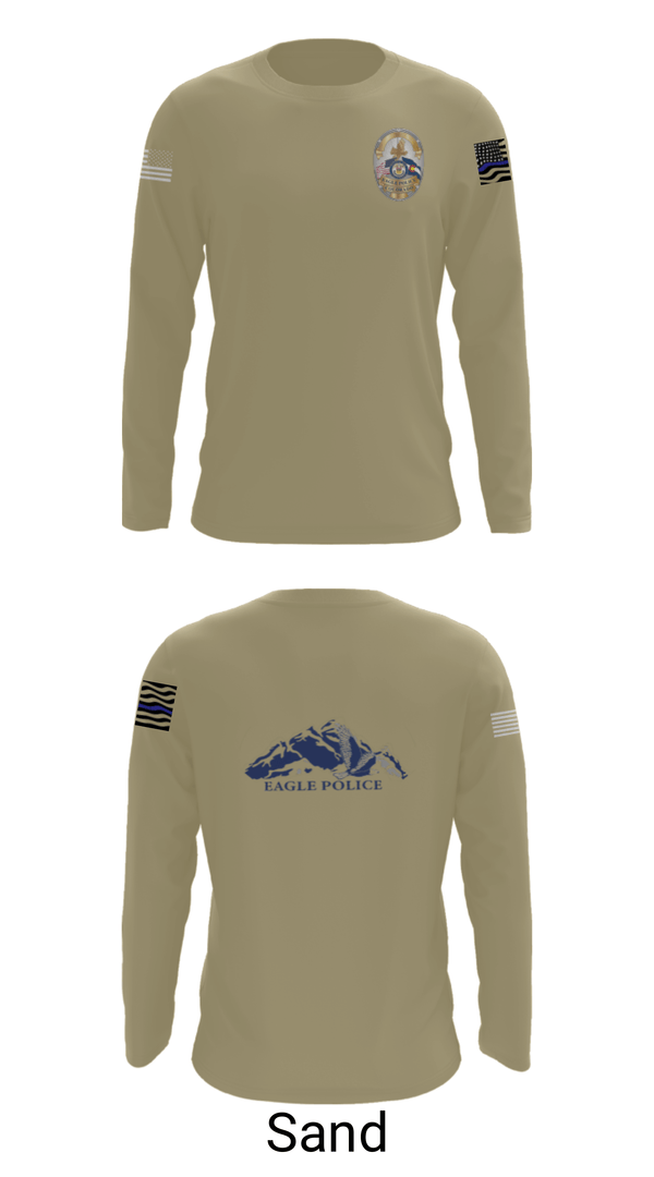 Long Sleeve Performance Shirt, Eagle Police Department, Police, Teamtime, Team time, sublimation, custom sports apparel, team uniforms, spirit wear, spiritwear, sports uniforms, custom shirts, team store, custom team store, fundraiser sports, apparel fundraiser