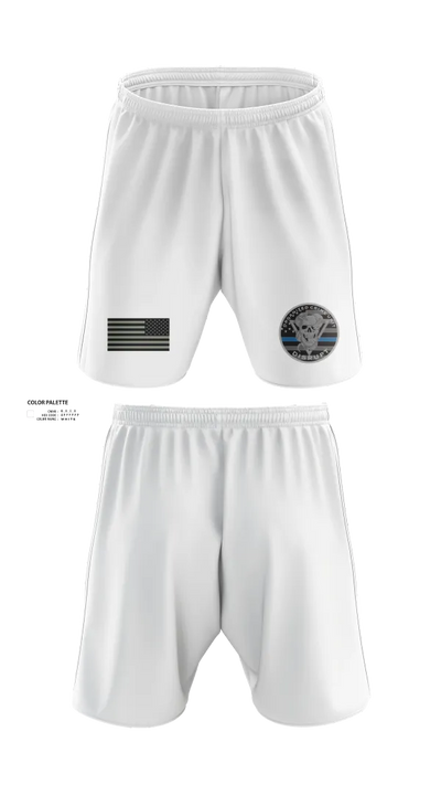 Robstown Police Department Narcotics Division Athletic Shorts With Pockets - 23