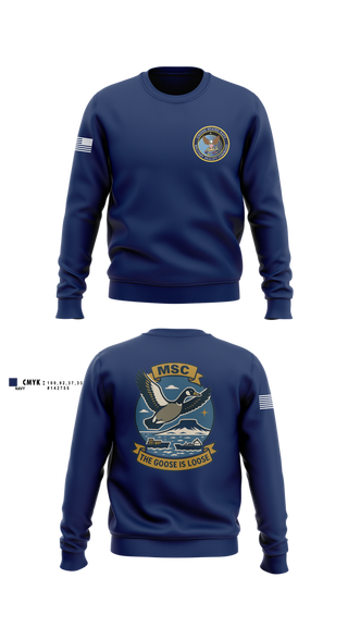 Crew Neck Sweatshirt, MSCLANT, Navy, Teamtime, Team time, sublimation, custom sports apparel, team uniforms, spirit wear, spiritwear, sports uniforms, custom shirts, team store, custom team store, fundraiser sports, apparel fundraiser