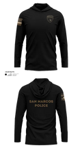 San Marcos Police Drone Unit 43960495 Long Sleeve Performance Shirt with hood - 40