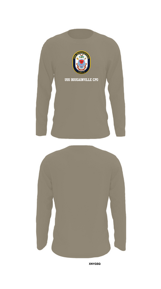 Long Sleeve Performance Shirt, USS Bougainville CPO, , Teamtime, Team time, sublimation, custom sports apparel, team uniforms, spirit wear, spiritwear, sports uniforms, custom shirts, team store, custom team store, fundraiser sports, apparel fundraiser