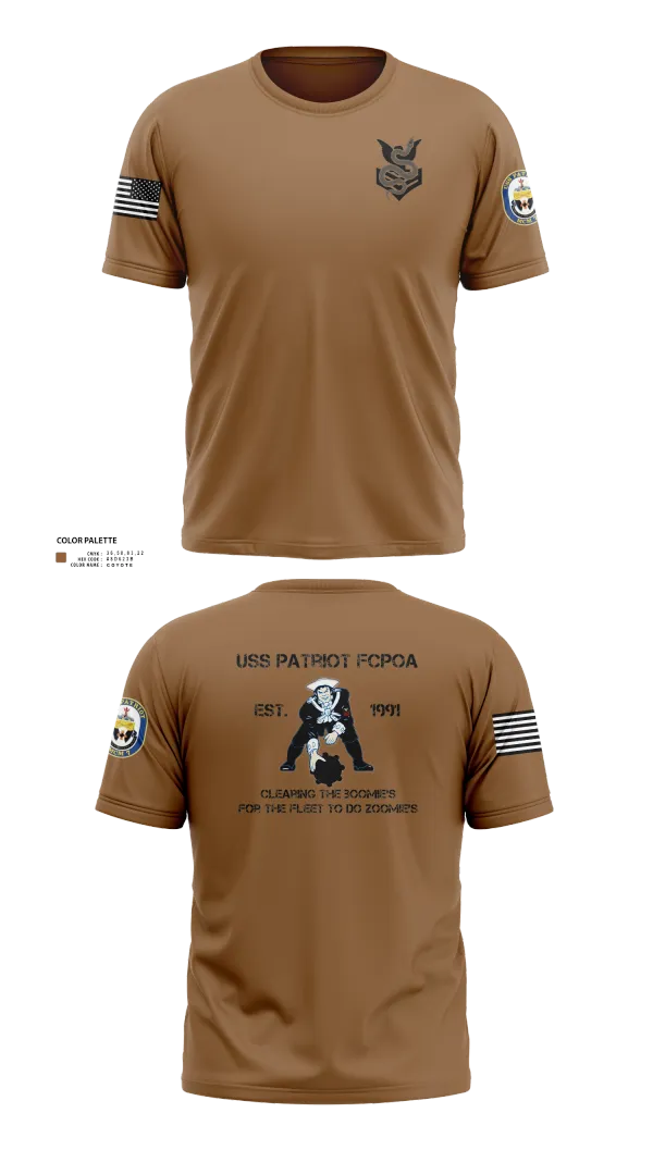 Uss patriot 25389184 Old School Cotton Feel Shirt - 21