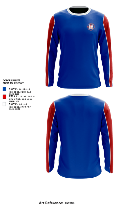 Trenholm Little League 21570649 Long Sleeve Performance Shirt 3