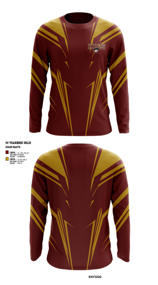 Long Sleeve Performance Shirt, Kingston High School Cheer, Cheer, Teamtime, Team time, sublimation, custom sports apparel, team uniforms, spirit wear, spiritwear, sports uniforms, custom shirts, team store, custom team store, fundraiser sports, apparel fundraiser