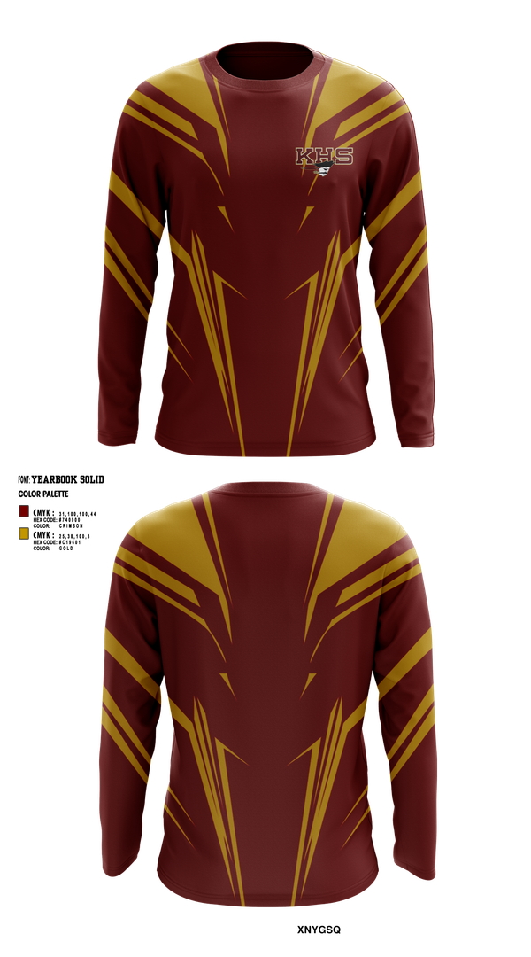 Long Sleeve Performance Shirt, Kingston High School Cheer, Cheer, Teamtime, Team time, sublimation, custom sports apparel, team uniforms, spirit wear, spiritwear, sports uniforms, custom shirts, team store, custom team store, fundraiser sports, apparel fundraiser