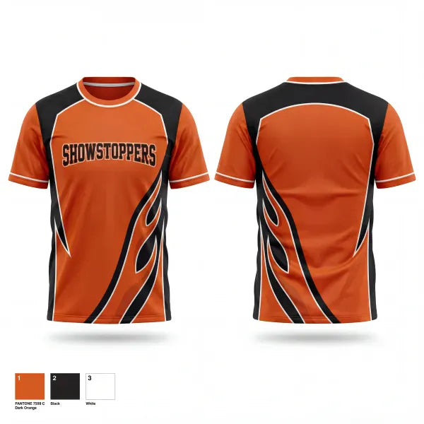 Old School Cotton Feel Shirt, SHOWSTOPPERS, Men's Basketball, Teamtime, Team time, sublimation, custom sports apparel, team uniforms, spirit wear, spiritwear, sports uniforms, custom shirts, team store, custom team store, fundraiser sports, apparel fundraiser