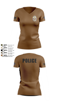 Miami Police Department 44557573 Women's Short Sleeve V-neck Shirt - 7