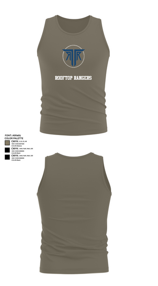 Tank Top, Rooftop Rangers, Army, Teamtime, Team time, sublimation, custom sports apparel, team uniforms, spirit wear, spiritwear, sports uniforms, custom shirts, team store, custom team store, fundraiser sports, apparel fundraiser