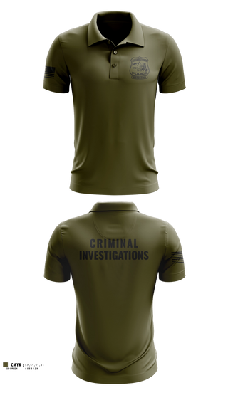 Short Sleeve Performance Polo, Criminal Investigations Unit, Police, Teamtime, Team time, sublimation, custom sports apparel, team uniforms, spirit wear, spiritwear, sports uniforms, custom shirts, team store, custom team store, fundraiser sports, apparel fundraiser