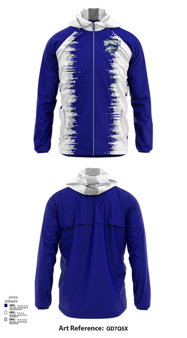 Windbreaker, Spanish River High School Football, , Teamtime, Team time, sublimation, custom sports apparel, team uniforms, spirit wear, spiritwear, sports uniforms, custom shirts, team store, custom team store, fundraiser sports, apparel fundraiser