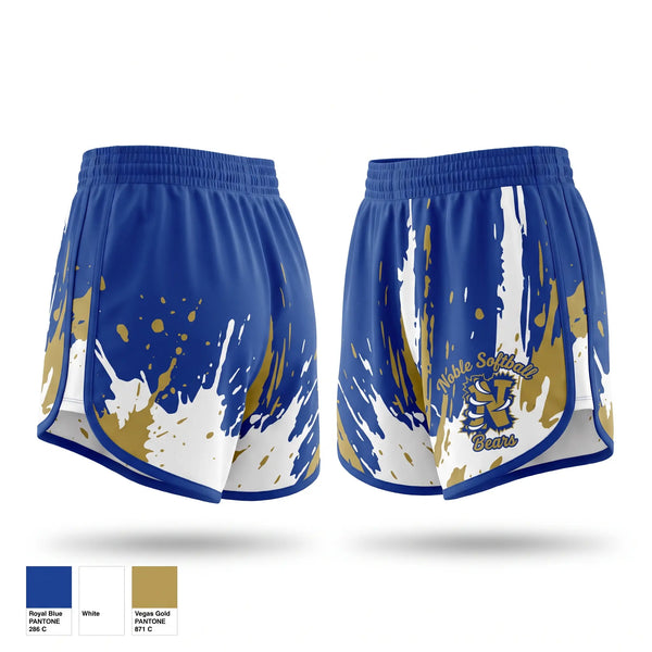 Womens Shorts, Noble Softball, Softball, Teamtime, Team time, sublimation, custom sports apparel, team uniforms, spirit wear, spiritwear, sports uniforms, custom shirts, team store, custom team store, fundraiser sports, apparel fundraiser