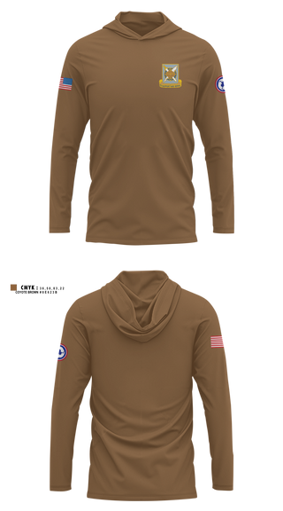 Long Sleeve Hooded Sun Shirt, 301st FICO, Army, Teamtime, Team time, sublimation, custom sports apparel, team uniforms, spirit wear, spiritwear, sports uniforms, custom shirts, team store, custom team store, fundraiser sports, apparel fundraiser
