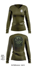 MDWFP K9 21939837 Women's Long Sleeve V-neck Shirt - 104