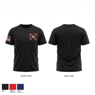 Old School Cotton Feel Shirt, Zumbrota Fire Department, Fire Department, Teamtime, Team time, sublimation, custom sports apparel, team uniforms, spirit wear, spiritwear, sports uniforms, custom shirts, team store, custom team store, fundraiser sports, apparel fundraiser