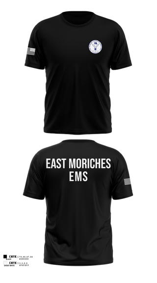 Old School Cotton Feel Shirt, East Moriches Community Ambulance, EMS/EMT, Teamtime, Team time, sublimation, custom sports apparel, team uniforms, spirit wear, spiritwear, sports uniforms, custom shirts, team store, custom team store, fundraiser sports, apparel fundraiser