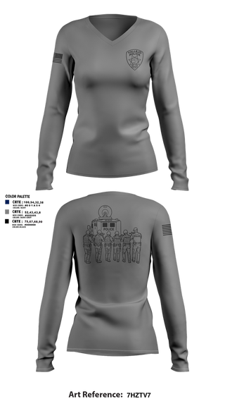 Womens Long Sleeve Vneck Shirt, Team 3, , Teamtime, Team time, sublimation, custom sports apparel, team uniforms, spirit wear, spiritwear, sports uniforms, custom shirts, team store, custom team store, fundraiser sports, apparel fundraiser