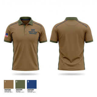 Short Sleeve Performance Polo, 727 Military Police Detachment, National Guard, Teamtime, Team time, sublimation, custom sports apparel, team uniforms, spirit wear, spiritwear, sports uniforms, custom shirts, team store, custom team store, fundraiser sports, apparel fundraiser