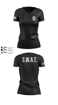 GRATIS SWAT TEAM 58848814 Women's Short Sleeve V-neck Shirt - 100