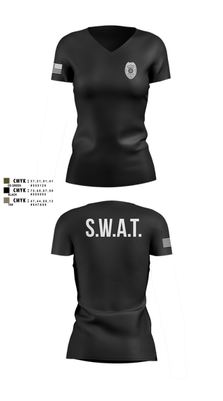Womens Short Sleeve Vneck Shirt, GRATIS SWAT TEAM, Police, Teamtime, Team time, sublimation, custom sports apparel, team uniforms, spirit wear, spiritwear, sports uniforms, custom shirts, team store, custom team store, fundraiser sports, apparel fundraiser