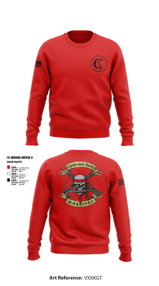 Crew Neck Sweatshirt, 1st Battalion 2nd Marines Charlie Company, , Teamtime, Team time, sublimation, custom sports apparel, team uniforms, spirit wear, spiritwear, sports uniforms, custom shirts, team store, custom team store, fundraiser sports, apparel fundraiser