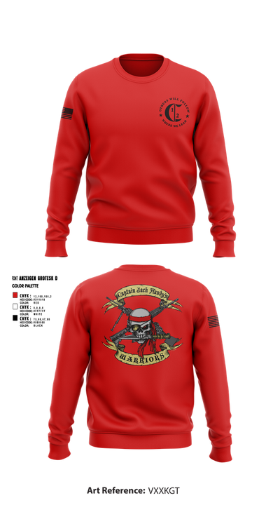 1st Battalion 2nd Marines Charlie Company 11974210 Crew Neck Sweatshirt - 2