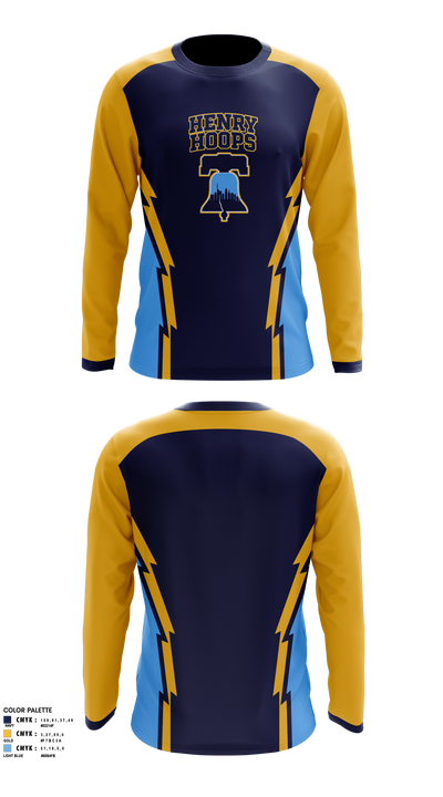 Henry hoops 58487848 Long Sleeve Performance Shirt 1