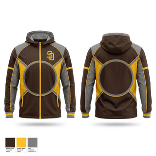Windbreaker, Padres, Baseball, Teamtime, Team time, sublimation, custom sports apparel, team uniforms, spirit wear, spiritwear, sports uniforms, custom shirts, team store, custom team store, fundraiser sports, apparel fundraiser