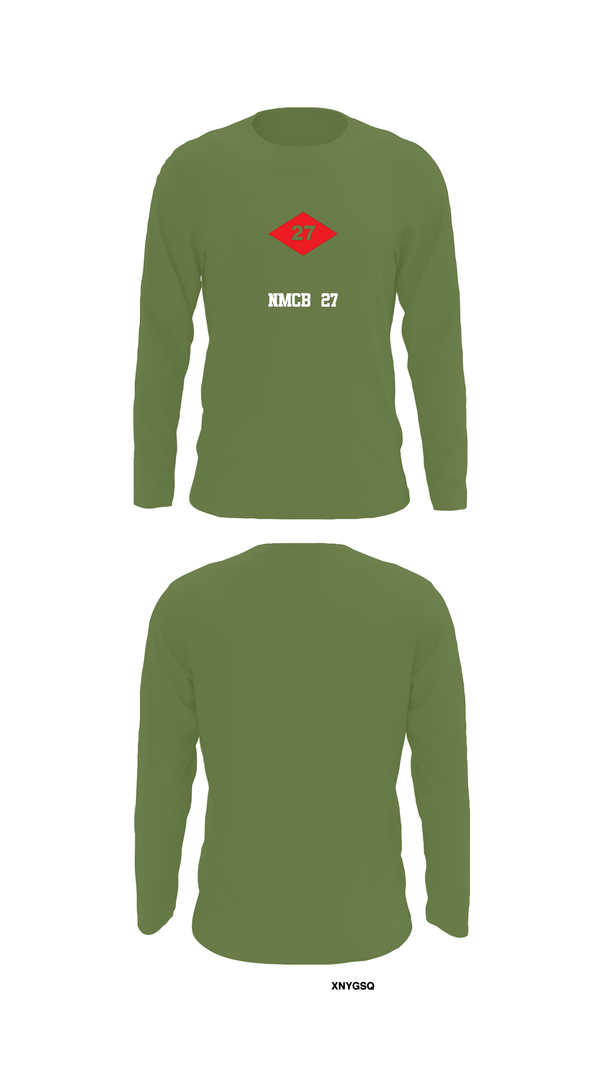 Long Sleeve Performance Shirt, NMCB  27, Navy, Teamtime, Team time, sublimation, custom sports apparel, team uniforms, spirit wear, spiritwear, sports uniforms, custom shirts, team store, custom team store, fundraiser sports, apparel fundraiser