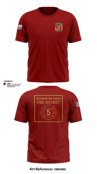 Short Sleeve Performance Shirt, Washington Parish Fire District 5, Fire Department, Teamtime, Team time, sublimation, custom sports apparel, team uniforms, spirit wear, spiritwear, sports uniforms, custom shirts, team store, custom team store, fundraiser sports, apparel fundraiser
