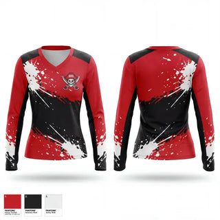Womens Long Sleeve Vneck Shirt, Bolingbrook High School, Wrestling, Teamtime, Team time, sublimation, custom sports apparel, team uniforms, spirit wear, spiritwear, sports uniforms, custom shirts, team store, custom team store, fundraiser sports, apparel fundraiser