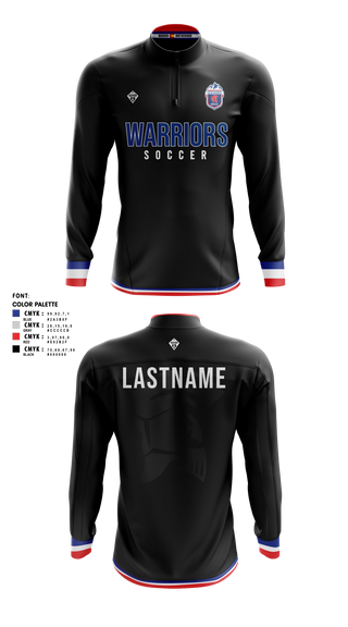 Quarter Zip Jacket, Coal Ridge HS Boys Soccer, Men's Soccer, Teamtime, Team time, sublimation, custom sports apparel, team uniforms, spirit wear, spiritwear, sports uniforms, custom shirts, team store, custom team store, fundraiser sports, apparel fundraiser
