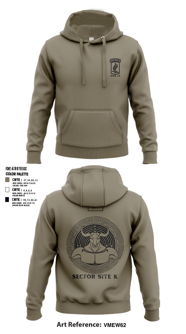 Hoodie, 173RD SECFOR OAS IX, Army, Teamtime, Team time, sublimation, custom sports apparel, team uniforms, spirit wear, spiritwear, sports uniforms, custom shirts, team store, custom team store, fundraiser sports, apparel fundraiser