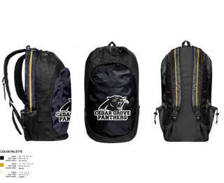 Gear Bag, Cedar Grove Panthers, Baseball, Teamtime, Team time, sublimation, custom sports apparel, team uniforms, spirit wear, spiritwear, sports uniforms, custom shirts, team store, custom team store, fundraiser sports, apparel fundraiser