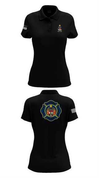 Womens Short Sleeve Performance Polo, Guernsey Fire & Rescue, , Teamtime, Team time, sublimation, custom sports apparel, team uniforms, spirit wear, spiritwear, sports uniforms, custom shirts, team store, custom team store, fundraiser sports, apparel fundraiser