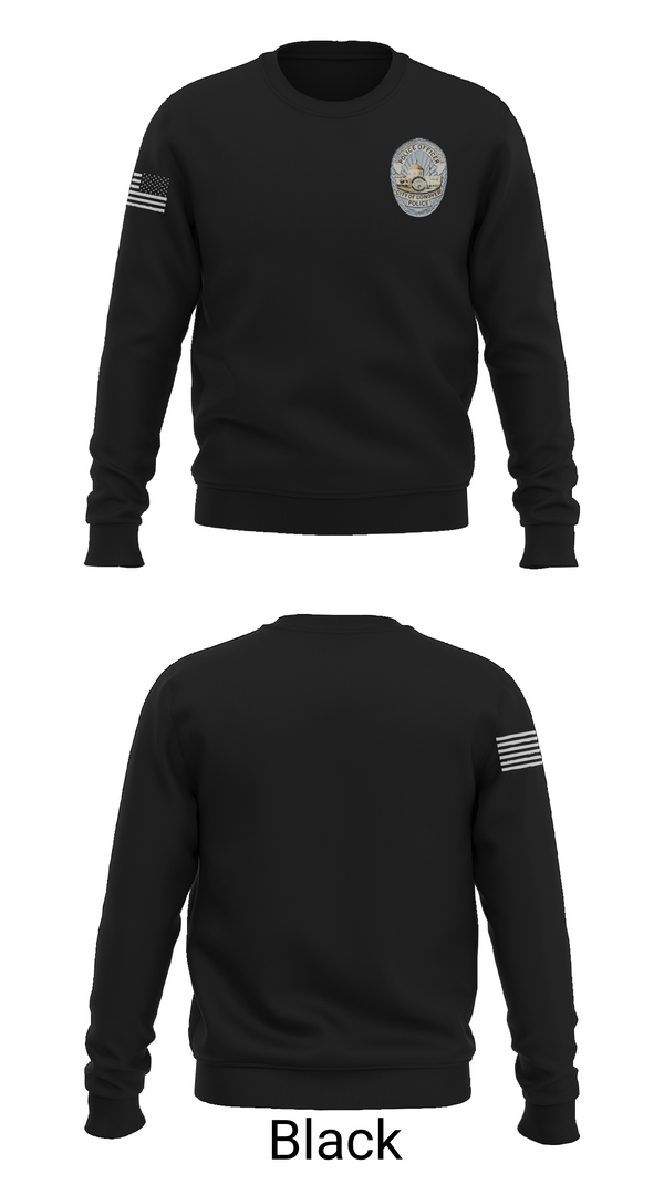 Crew Neck Sweatshirt, Conover PD, Police, Teamtime, Team time, sublimation, custom sports apparel, team uniforms, spirit wear, spiritwear, sports uniforms, custom shirts, team store, custom team store, fundraiser sports, apparel fundraiser