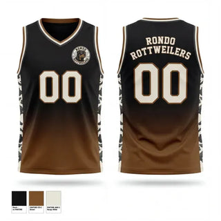 Mens Basketball Jersey, Rondo Rottweilers, Men's Basketball, Teamtime, Team time, sublimation, custom sports apparel, team uniforms, spirit wear, spiritwear, sports uniforms, custom shirts, team store, custom team store, fundraiser sports, apparel fundraiser