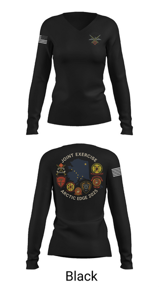 Womens Long Sleeve Vneck Shirt, RCKT BTRY D 2nd BN 14th MAR, Marines, Teamtime, Team time, sublimation, custom sports apparel, team uniforms, spirit wear, spiritwear, sports uniforms, custom shirts, team store, custom team store, fundraiser sports, apparel fundraiser