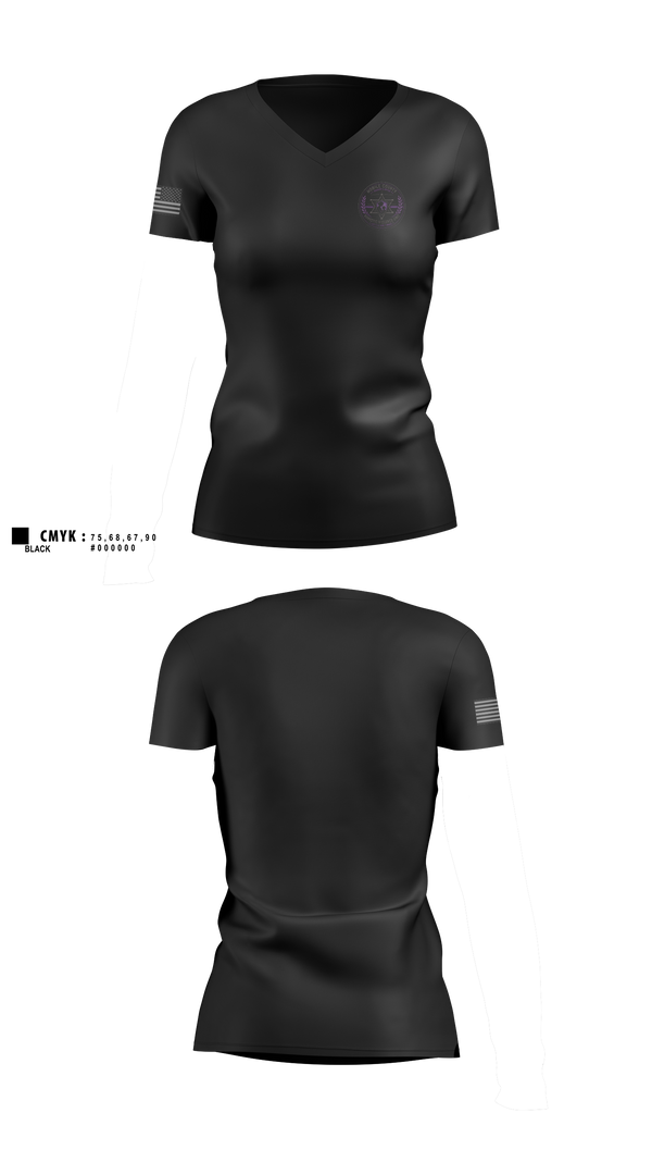 Domestic Violence Unit Women's Short Sleeve V-neck Shirt - 10